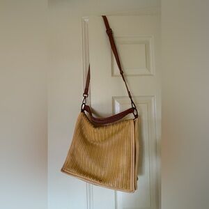 Free People Yellow and Brown Bag